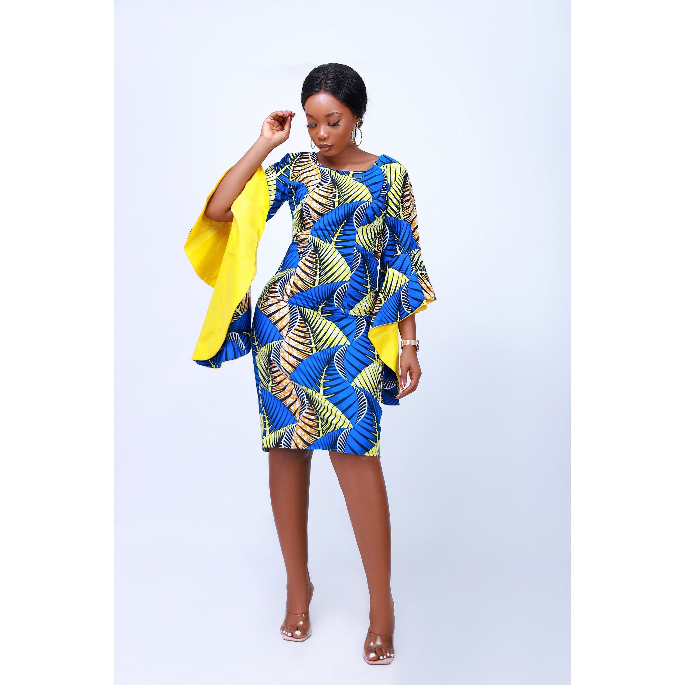 Naila-African Wax Print Women Dress