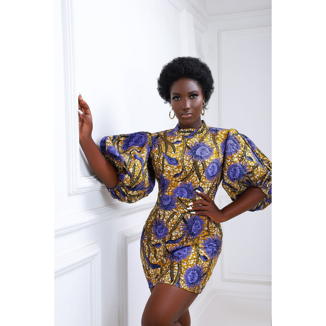 Noora - African Wax Print Women Dress